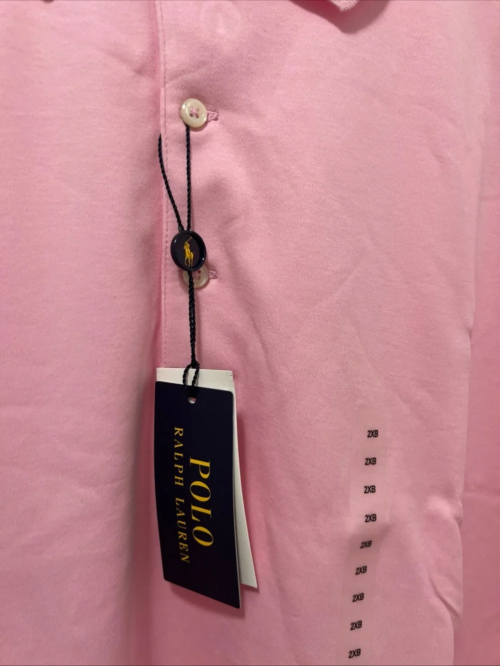 Polo Ralph Lauren Men's Polo Shirt Size 2XB Light Pink Classics Short Sleeve